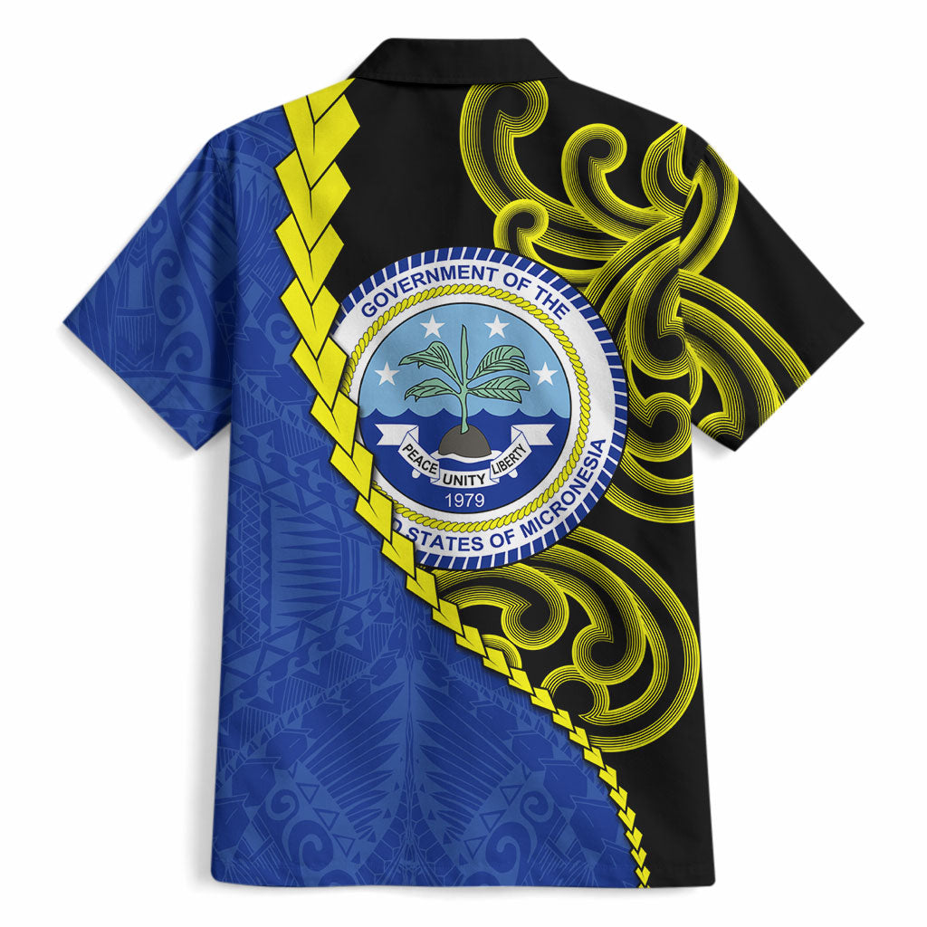 Federated States Of Micronesia FSM Hawaiian Shirt Pacific Islander Tribal Swirl Geometric Pattern TS04 - Polynesian Pride