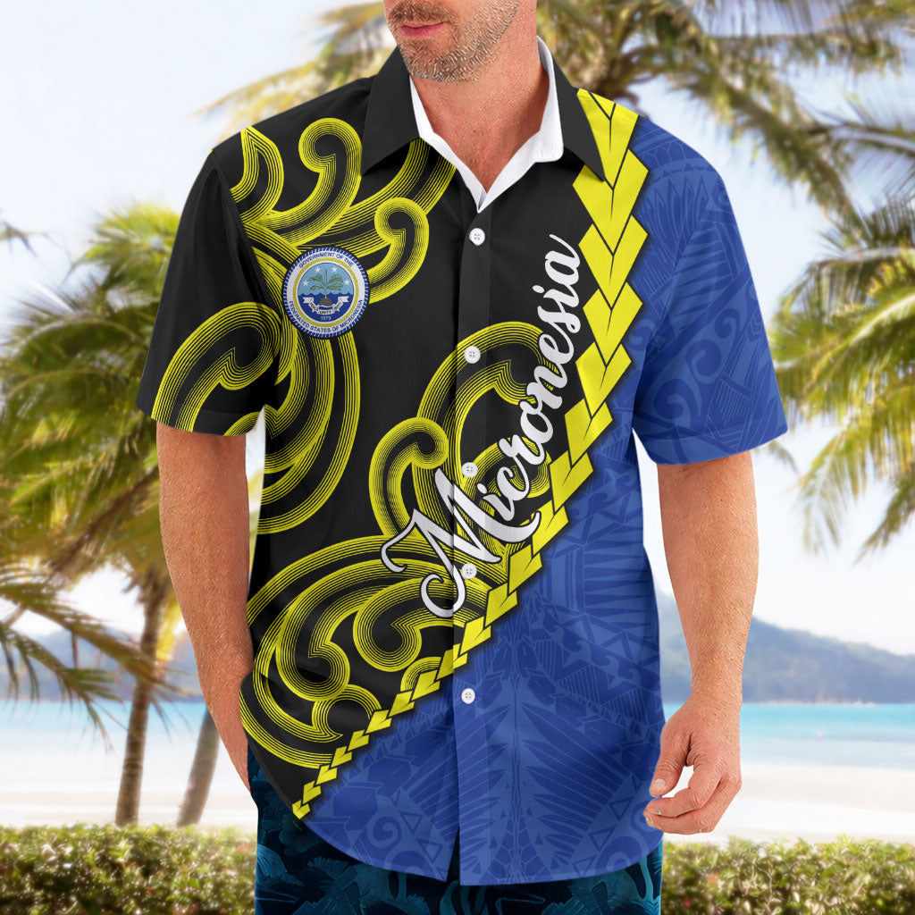 Federated States Of Micronesia FSM Hawaiian Shirt Pacific Islander Tribal Swirl Geometric Pattern TS04 - Polynesian Pride