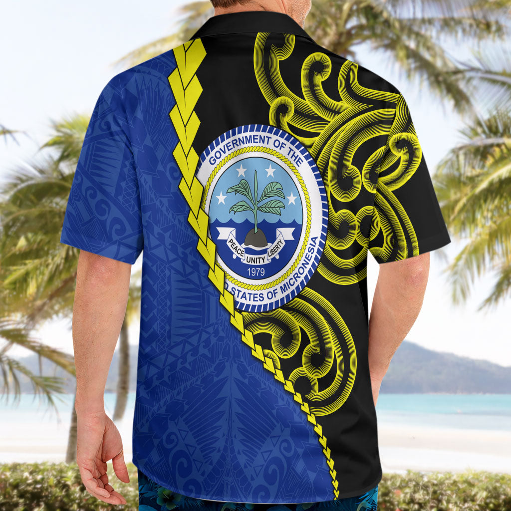 Federated States Of Micronesia FSM Hawaiian Shirt Pacific Islander Tribal Swirl Geometric Pattern TS04 - Polynesian Pride