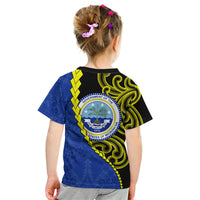 Federated States Of Micronesia FSM Kid T Shirt Pacific Islander Tribal Swirl Geometric Pattern TS04 - Polynesian Pride