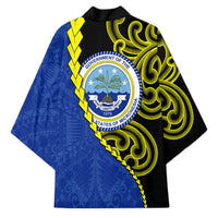 Federated States Of Micronesia FSM Kimono Pacific Islander Tribal Swirl Geometric Pattern TS04 - Polynesian Pride