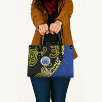 Federated States Of Micronesia FSM Leather Bag Pacific Islander Tribal Swirl Geometric Pattern TS04 - Polynesian Pride