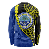 Federated States Of Micronesia FSM Long Sleeve Shirt Pacific Islander Tribal Swirl Geometric Pattern TS04 - Polynesian Pride