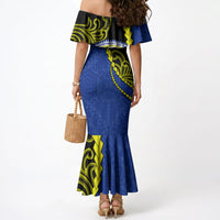Federated States Of Micronesia FSM Mermaid Dress Pacific Islander Tribal Swirl Geometric Pattern TS04 - Polynesian Pride