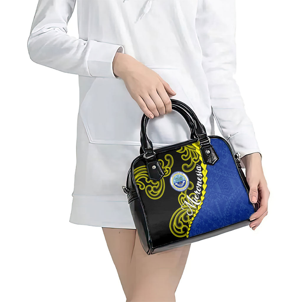 Federated States Of Micronesia FSM Shoulder Handbag Pacific Islander Tribal Swirl Geometric Pattern TS04 - Polynesian Pride
