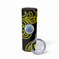 Federated States Of Micronesia FSM Skinny Tumbler Pacific Islander Tribal Swirl Geometric Pattern TS04 - Polynesian Pride