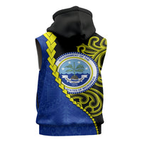 Federated States Of Micronesia FSM Sleeveless Hoodie Pacific Islander Tribal Swirl Geometric Pattern TS04 - Polynesian Pride