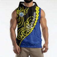 Federated States Of Micronesia FSM Sleeveless Hoodie Pacific Islander Tribal Swirl Geometric Pattern TS04 - Polynesian Pride