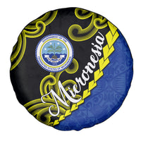 Federated States Of Micronesia FSM Spare Tire Cover Pacific Islander Tribal Swirl Geometric Pattern TS04 - Polynesian Pride