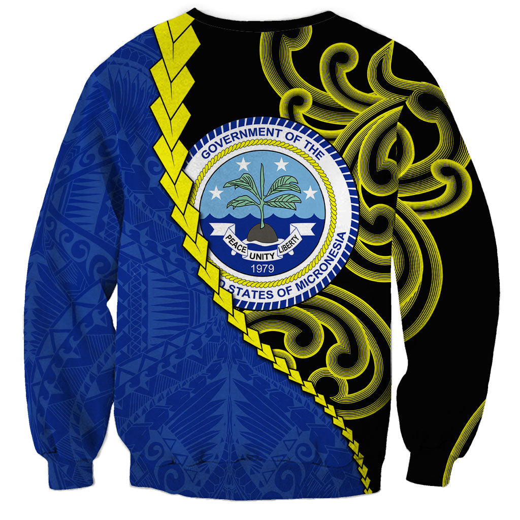 Federated States Of Micronesia FSM Sweatshirt Pacific Islander Tribal Swirl Geometric Pattern TS04 - Polynesian Pride