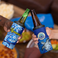 Micronesia Sea Turtle 4 in 1 Can Cooler Tumbler Federated States Of Micronesia Tribal Floral Pattern TS04 - Polynesian Pride