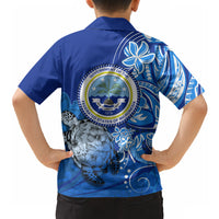 Micronesia Sea Turtle Hawaiian Shirt Federated States Of Micronesia Tribal Floral Pattern TS04 - Polynesian Pride