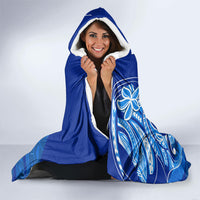 Micronesia Sea Turtle Hooded Blanket Federated States Of Micronesia Tribal Floral Pattern TS04 - Polynesian Pride