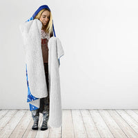 Micronesia Sea Turtle Hooded Blanket Federated States Of Micronesia Tribal Floral Pattern TS04 - Polynesian Pride