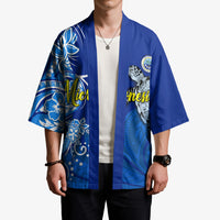 Micronesia Sea Turtle Kimono Federated States Of Micronesia Tribal Floral Pattern TS04 - Polynesian Pride
