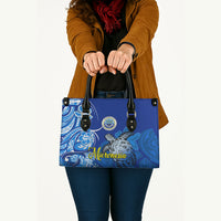 Micronesia Sea Turtle Leather Bag Federated States Of Micronesia Tribal Floral Pattern TS04 - Polynesian Pride