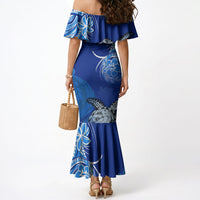 Micronesia Sea Turtle Mermaid Dress Federated States Of Micronesia Tribal Floral Pattern TS04 - Polynesian Pride
