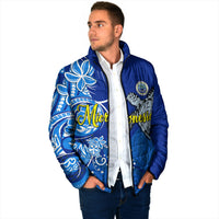 Micronesia Sea Turtle Padded Jacket Federated States Of Micronesia Tribal Floral Pattern TS04 - Polynesian Pride