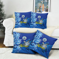 Micronesia Sea Turtle Pillow Cover Federated States Of Micronesia Tribal Floral Pattern TS04 - Polynesian Pride