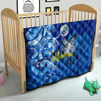 Micronesia Sea Turtle Quilt Federated States Of Micronesia Tribal Floral Pattern TS04 - Polynesian Pride