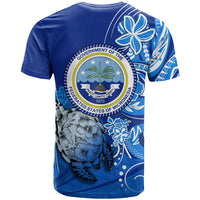 Micronesia Sea Turtle T Shirt Federated States Of Micronesia Tribal Floral Pattern TS04 - Polynesian Pride