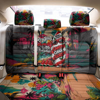 Tropical Christmas In July Candy Cane Surf Back Car Seat Cover Vibrant Street Art Beach Graffiti Graphic