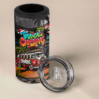 Tropical Christmas In July Candy Cane Surf 4 in 1 Can Cooler Tumbler Vibrant Street Art Beach Graffiti Graphic TS04 - Polynesian Pride