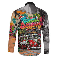 Tropical Christmas In July Candy Cane Surf Family Matching Summer Maxi Dress and Hawaiian Shirt Vibrant Street Art Beach Graffiti Graphic TS04 - Polynesian Pride