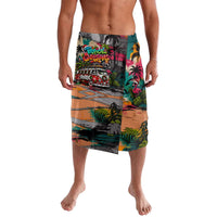 Tropical Christmas In July Candy Cane Surf Lavalava Vibrant Street Art Beach Graffiti Graphic