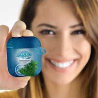 Micronesia Independence Day AirPods Case FSM Patriotic Pacific Island Nan Madol Ruins Seabird Tropical