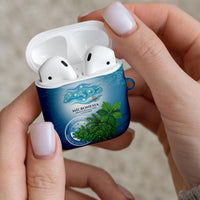 Micronesia Independence Day AirPods Case FSM Patriotic Pacific Island Nan Madol Ruins Seabird Tropical