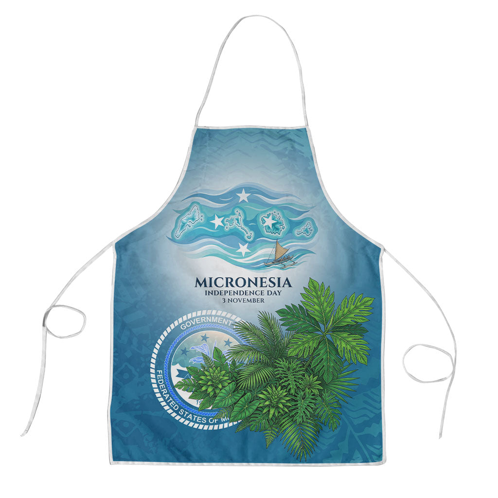 Micronesia Independence Day Apron FSM Patriotic Pacific Island Nan Madol Ruins Seabird Tropical