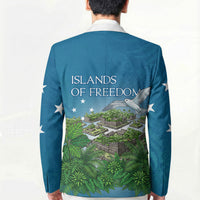 Micronesia Independence Day Blazer FSM Patriotic Pacific Island Nan Madol Ruins Seabird Tropical