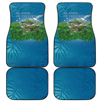 Micronesia Independence Day Car Mats FSM Patriotic Pacific Island Nan Madol Ruins Seabird Tropical