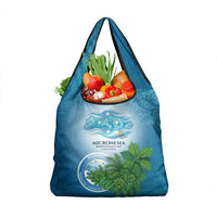 Micronesia Independence Day Grocery Bag FSM Patriotic Pacific Island Nan Madol Ruins Seabird Tropical
