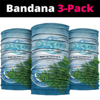 Micronesia Independence Day Neck Gaiter FSM Patriotic Pacific Island Nan Madol Ruins Seabird Tropical