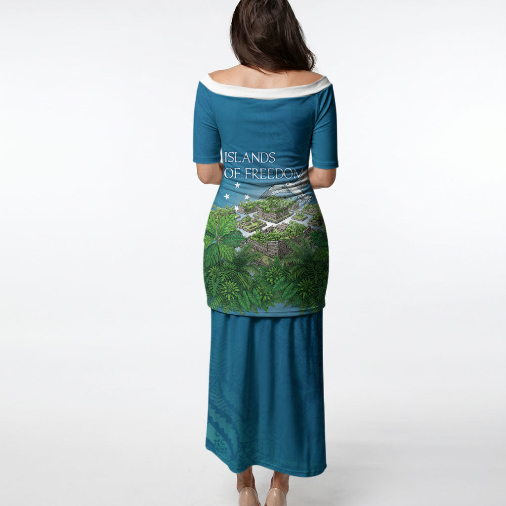 Micronesia Independence Day Puletasi FSM Patriotic Pacific Island Nan Madol Ruins Seabird Tropical