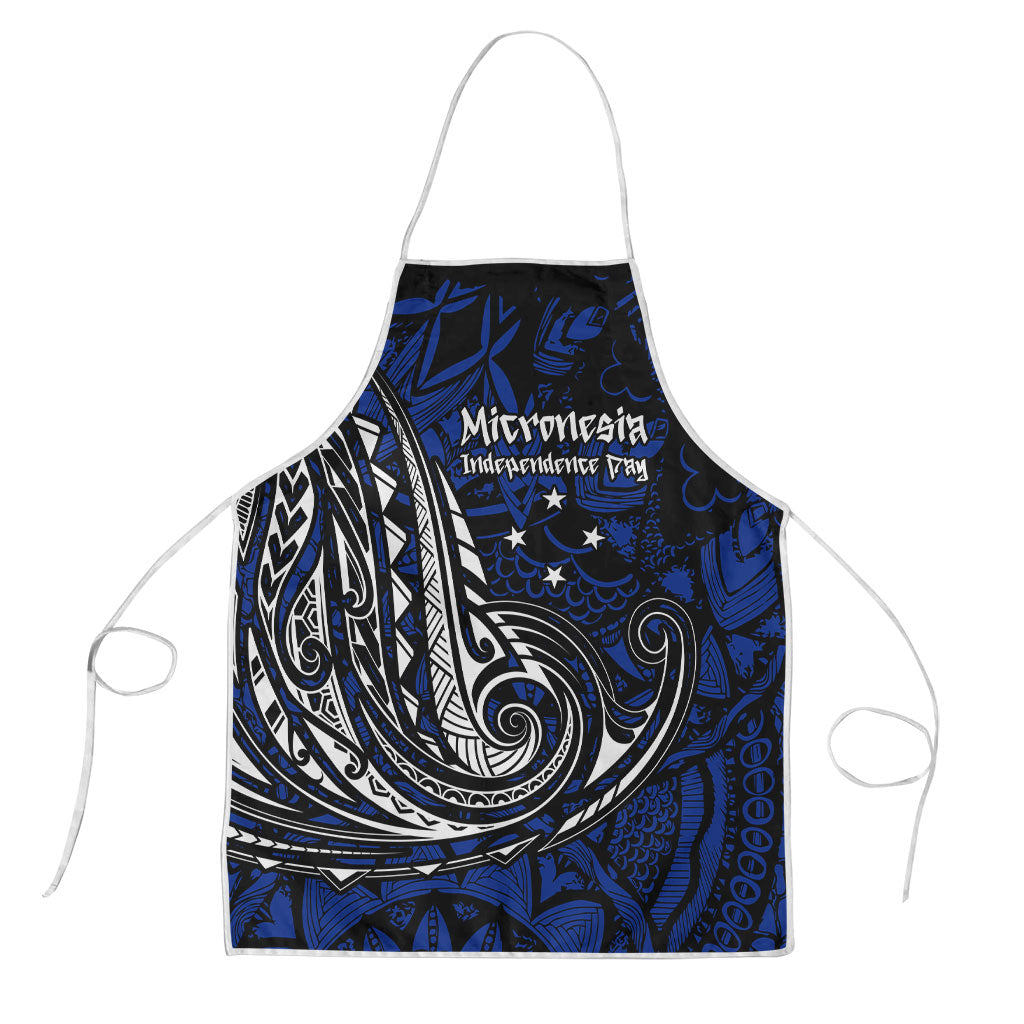 Micronesia Independence Day FSM Apron Tribal Tattoo Pattern Flag Seal Heritage