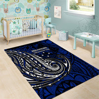 Micronesia Independence Day FSM Area Rug Tribal Tattoo Pattern Flag Seal Heritage