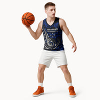 Micronesia Independence Day FSM Basketball Jersey Tribal Tattoo Pattern Flag Seal Heritage