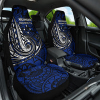 Micronesia Independence Day FSM Car Seat Cover Tribal Tattoo Pattern Flag Seal Heritage