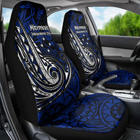 Micronesia Independence Day FSM Car Seat Cover Tribal Tattoo Pattern Flag Seal Heritage