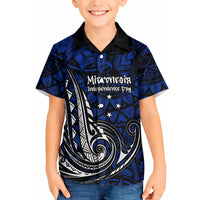 Micronesia Independence Day FSM Hawaiian Shirt Tribal Tattoo Pattern Flag Seal Heritage