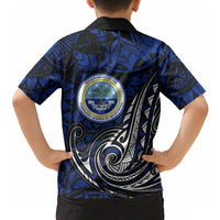 Micronesia Independence Day FSM Hawaiian Shirt Tribal Tattoo Pattern Flag Seal Heritage