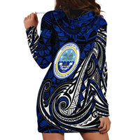 Micronesia Independence Day FSM Hoodie Dress Tribal Tattoo Pattern Flag Seal Heritage