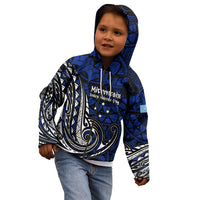 Micronesia Independence Day FSM Kid Hoodie Tribal Tattoo Pattern Flag Seal Heritage