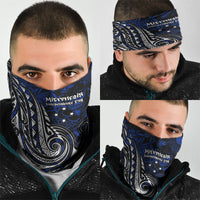 Micronesia Independence Day FSM Neck Gaiter Tribal Tattoo Pattern Flag Seal Heritage