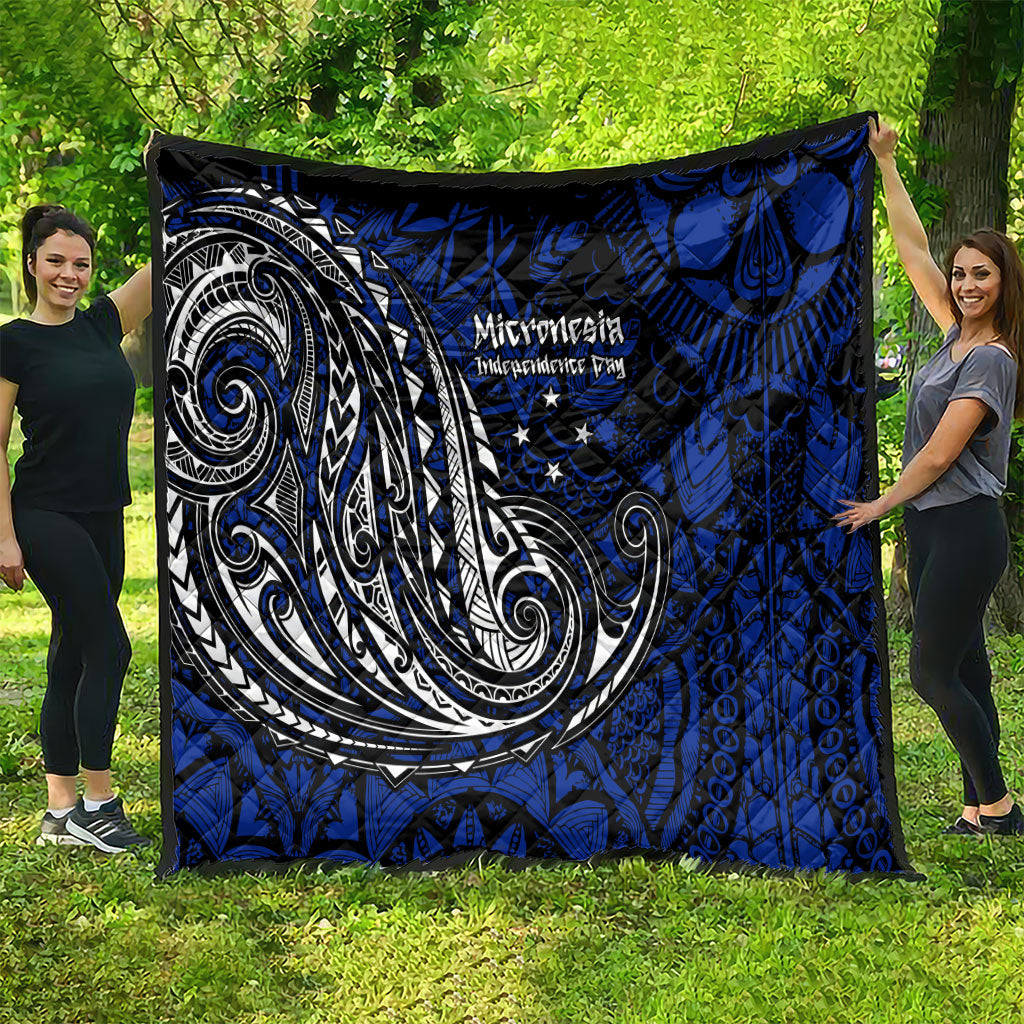 Micronesia Independence Day FSM Quilt Tribal Tattoo Pattern Flag Seal Heritage