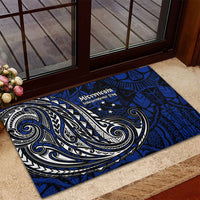 Micronesia Independence Day FSM Rubber Doormat Tribal Tattoo Pattern Flag Seal Heritage