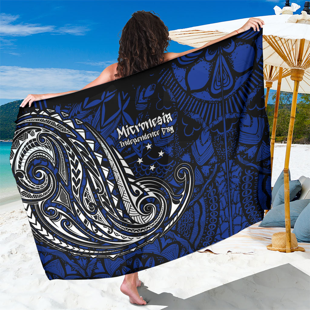 Micronesia Independence Day FSM Sarong Tribal Tattoo Pattern Flag Seal Heritage